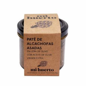 PATÉ DE ALCACHOFAS ASADAS EN LEÑA DE OLIVO CON ACEITE DE OLIVA VIRGEN EXTRA