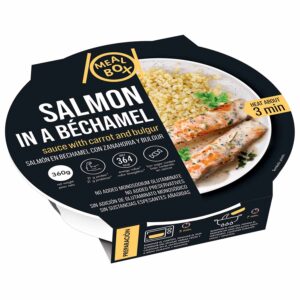 SALMÓN en BECHAMEL c/ZANAHORIA y BULGUR