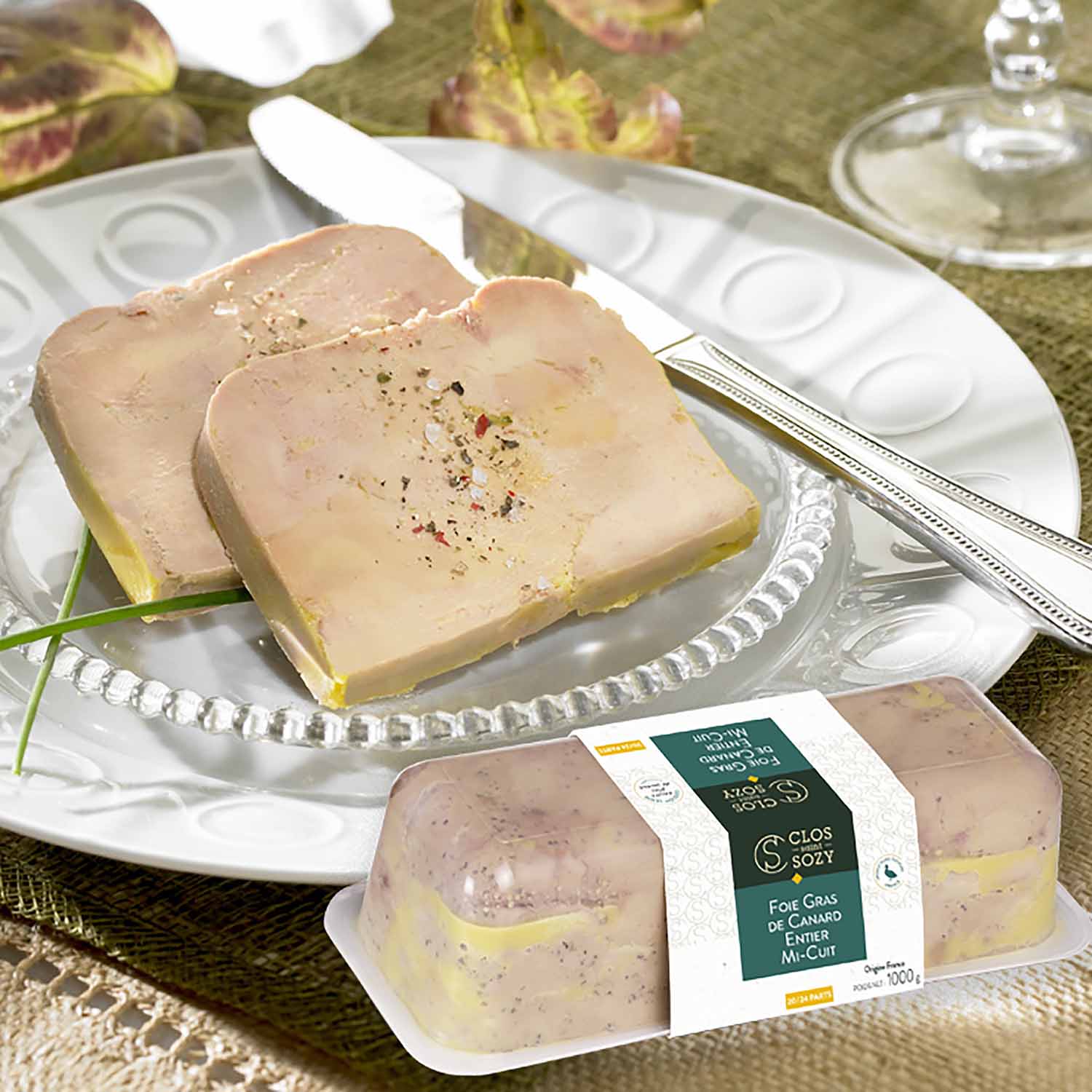 FOIE GRAS DE PATO ENTERO MI-CUIT
