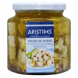 TACOS DE QUESO EN ACEITE CON HIERBAS AROMÁTICAS