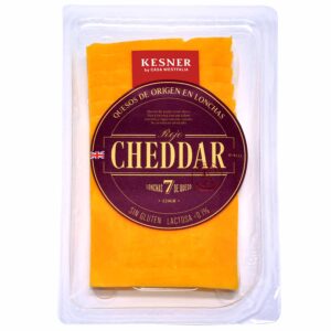 QUESO CHEDDAR ROJO en lonchas 50%M.G./E.S.