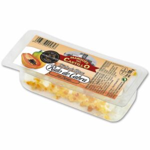 RULO QUESO FRESCO DE CABRA CON PAPAYA (58% M.G./E.S.)