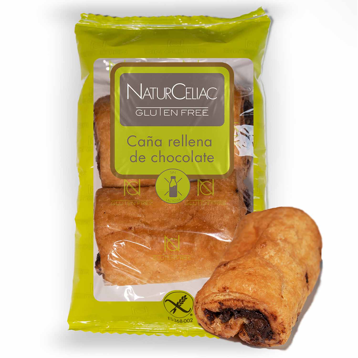 CAÑA RELLENA DE CHOCOLATE SIN GLUTEN