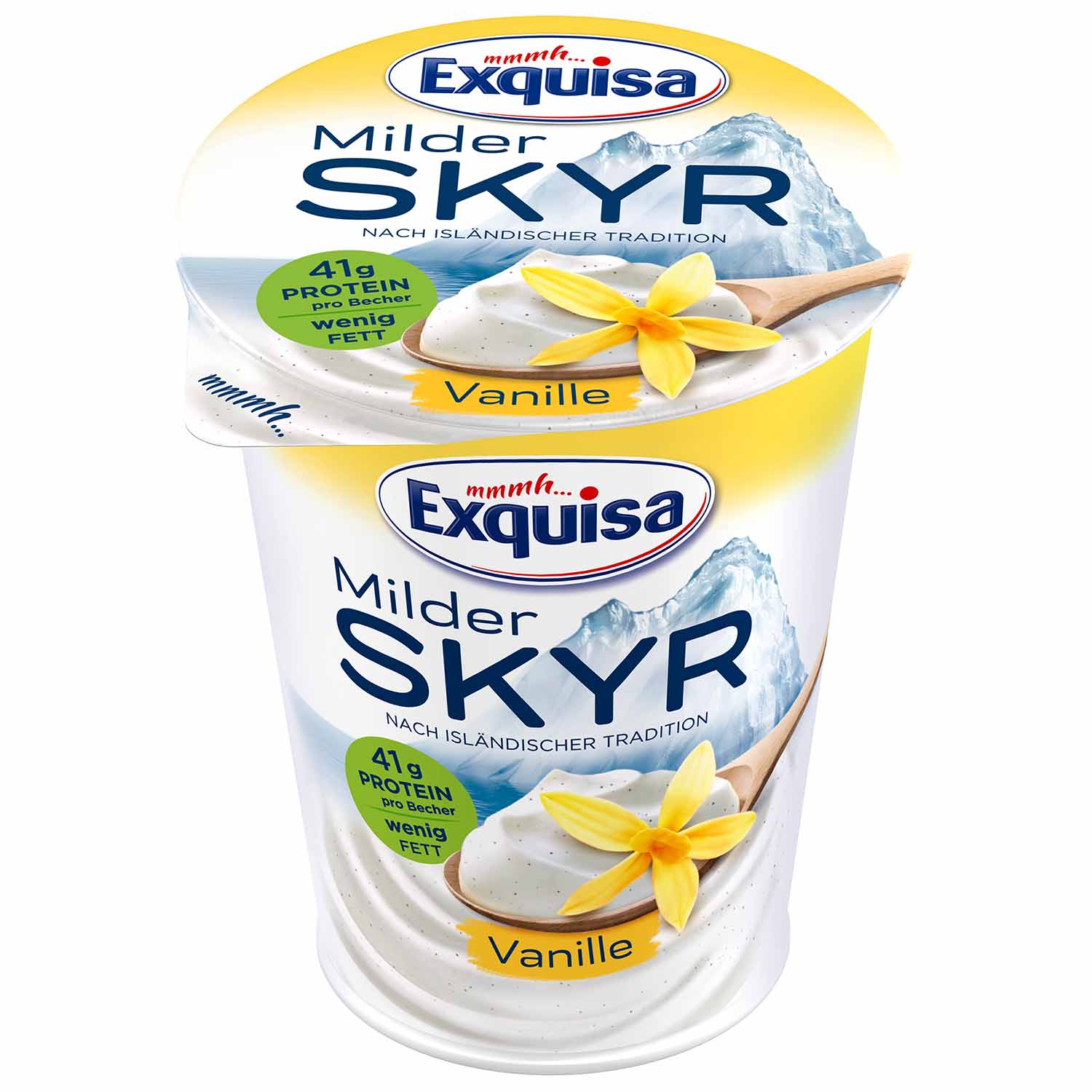 SKYR SUAVE VAINILLA: 11% PROTEÍNAS y 0,2% M.G.