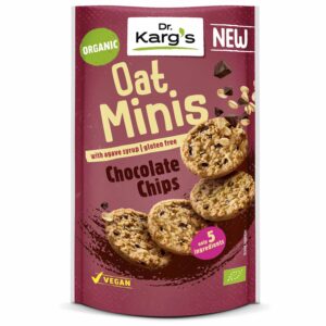 ORGÁNICO: MINI GALLETAS DE AVENA SIN GLUTEN CON PEPITAS DE CHOCOLATE