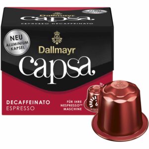 CAPSA: Espresso Descafeinado tostado 100% Arábica.
