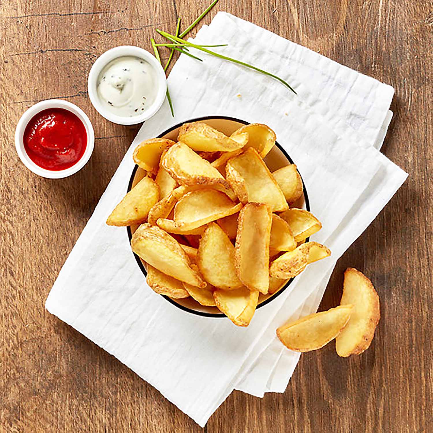 PATATAS "DIPPERS" CON PIEL