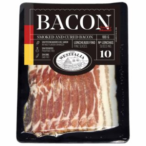 BACON CURADO Y AHUMADO. LONCHEADO 100 g