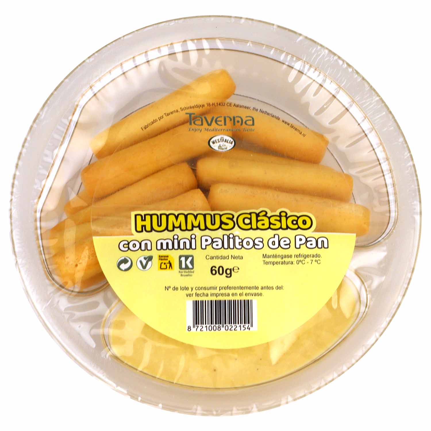 DÚO: HUMMUS CLÁSICO y PICOS de PAN