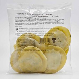 SORRENTINO DE CREMA DE GRANA PADANO Y ESPINACAS