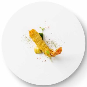 LANGOSTINO ENVUELTO CON PASTA KATAIFI