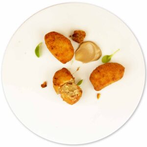 CROQUETAS DE POLLO ASADO Y FOIE