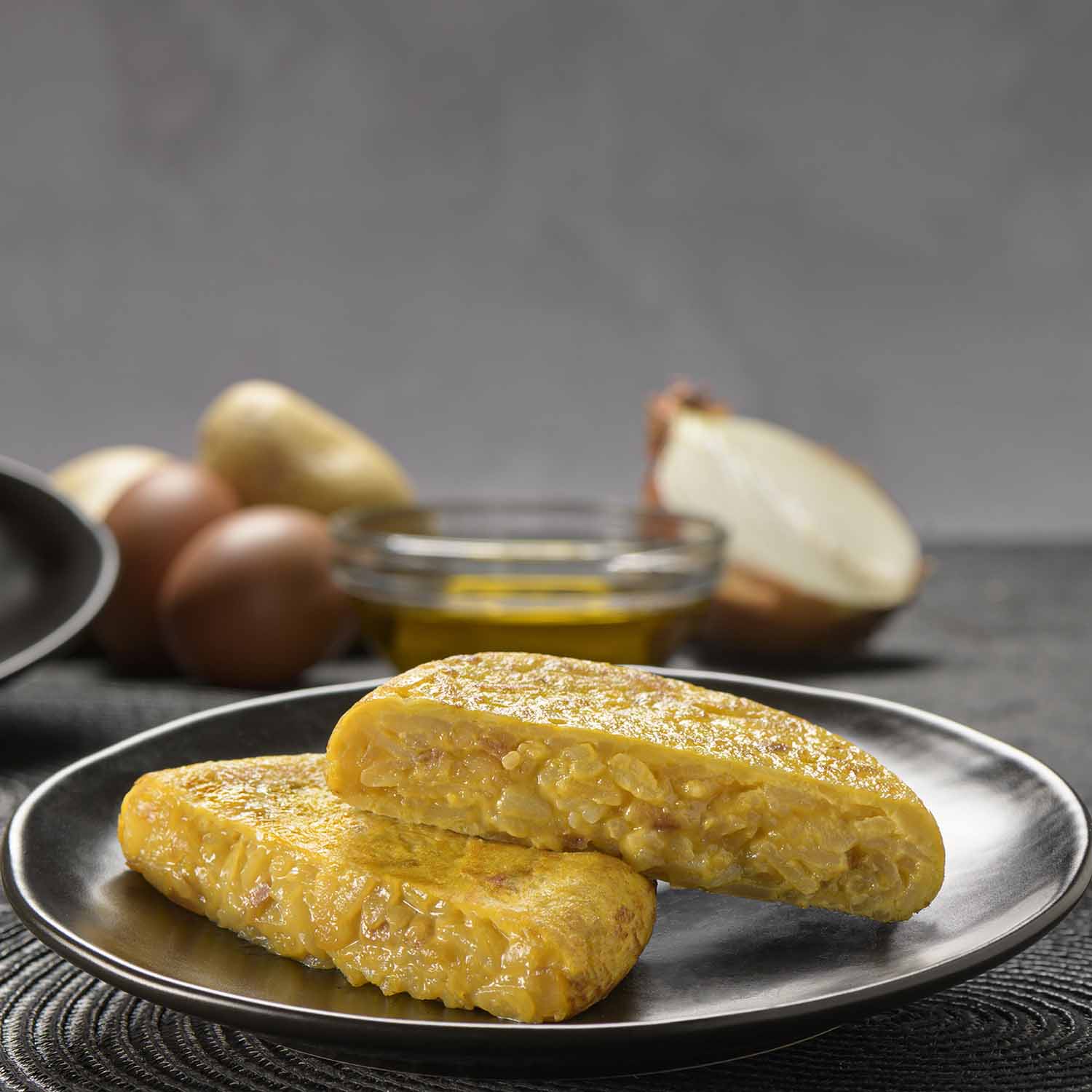 TORTILLA de PATATA con CEBOLLA "Calentar y Listo". Estuche 400 g (2 unidades de 200 g)