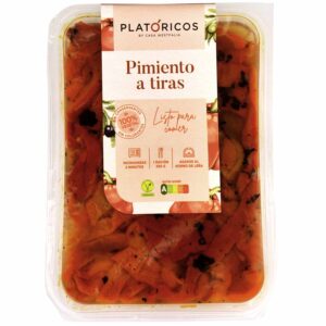 PIMIENTO ASADO a TIRAS al HORNO de LEÑA.