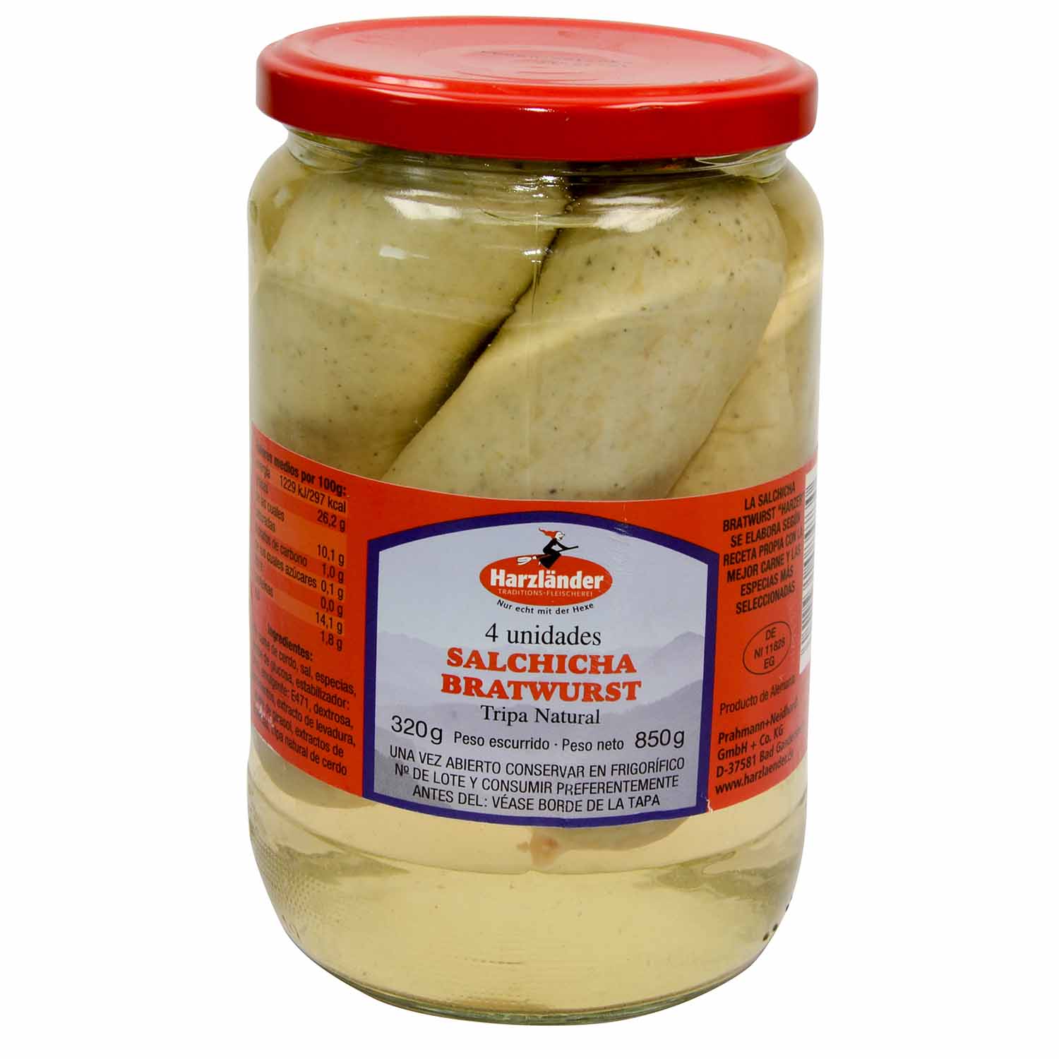 SALCHICHA BRATWURST EN TRIPA NATURAL