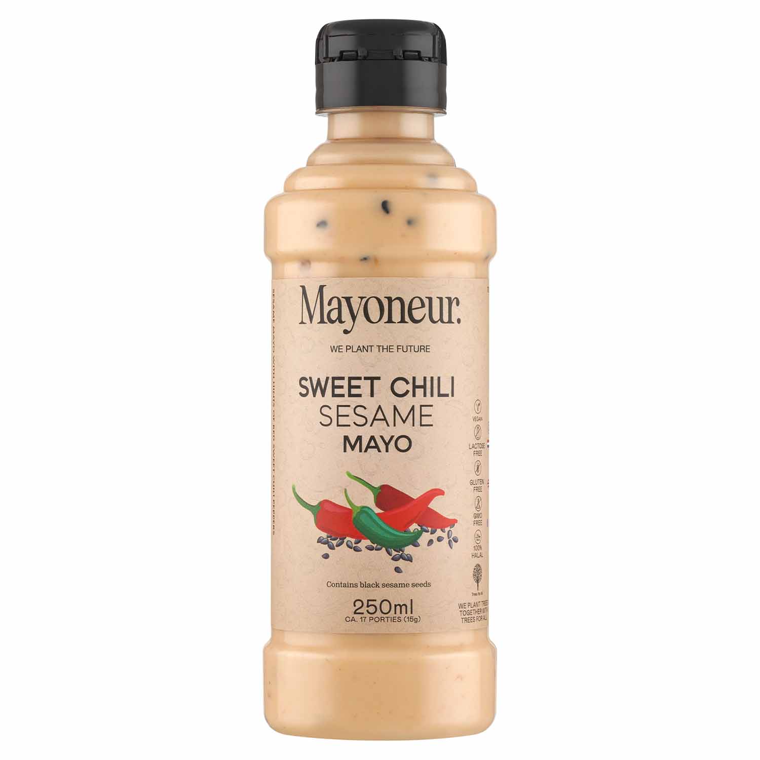 SALSA MAYONESA VEGETAL CHILI DULCE y SÉSAMO