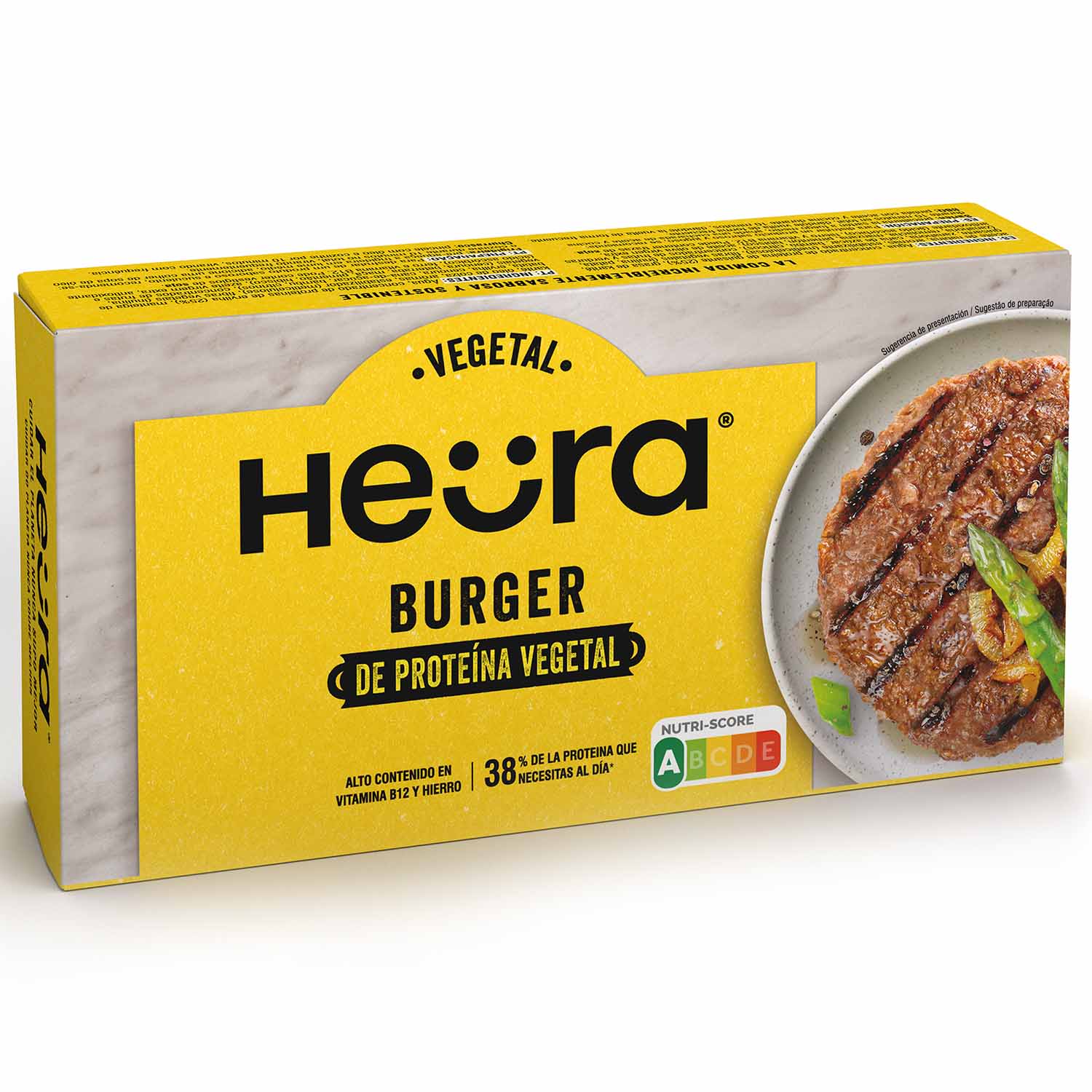 HAMBURGUESA VEGETAL con base de proteína de GUISANTE. Unidad 102 g aprox