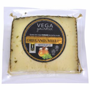 QUESO OVEJA CURADO CON MIEL Y ORÉGANO  (50% M.G./E.S.)