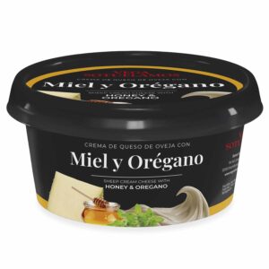 CREMA DE QUESO DE OVEJA CON MIEL Y ORÉGANO (35% M.G./E.S.)
