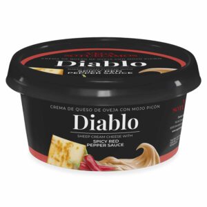 CREMA DE QUESO DE OVEJA DIABLO CON MOJO PICÓN (35% M.G./E.S.)